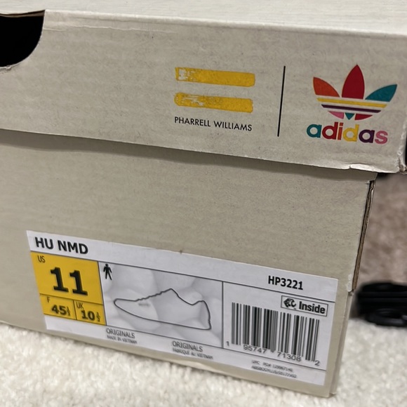 Adidas x Pharrell Williams NMD Hu "Animal Print Orange" HP3221 - US Size 11 - Picture 8 of 8